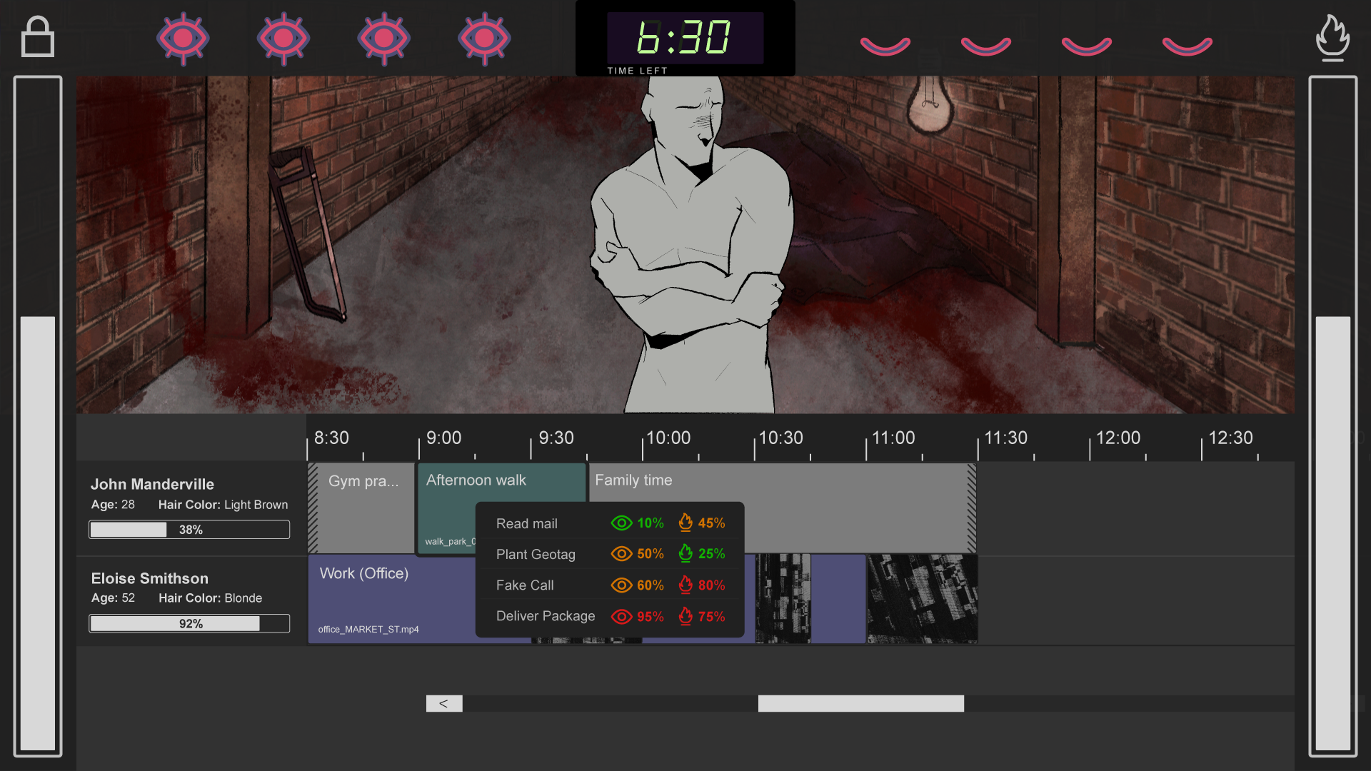 Main interface, in progress