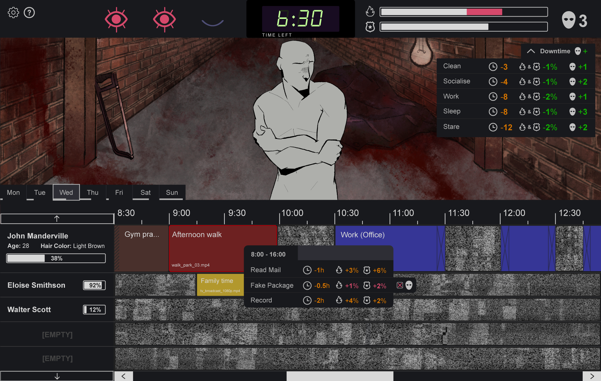 Main interface, version 2
