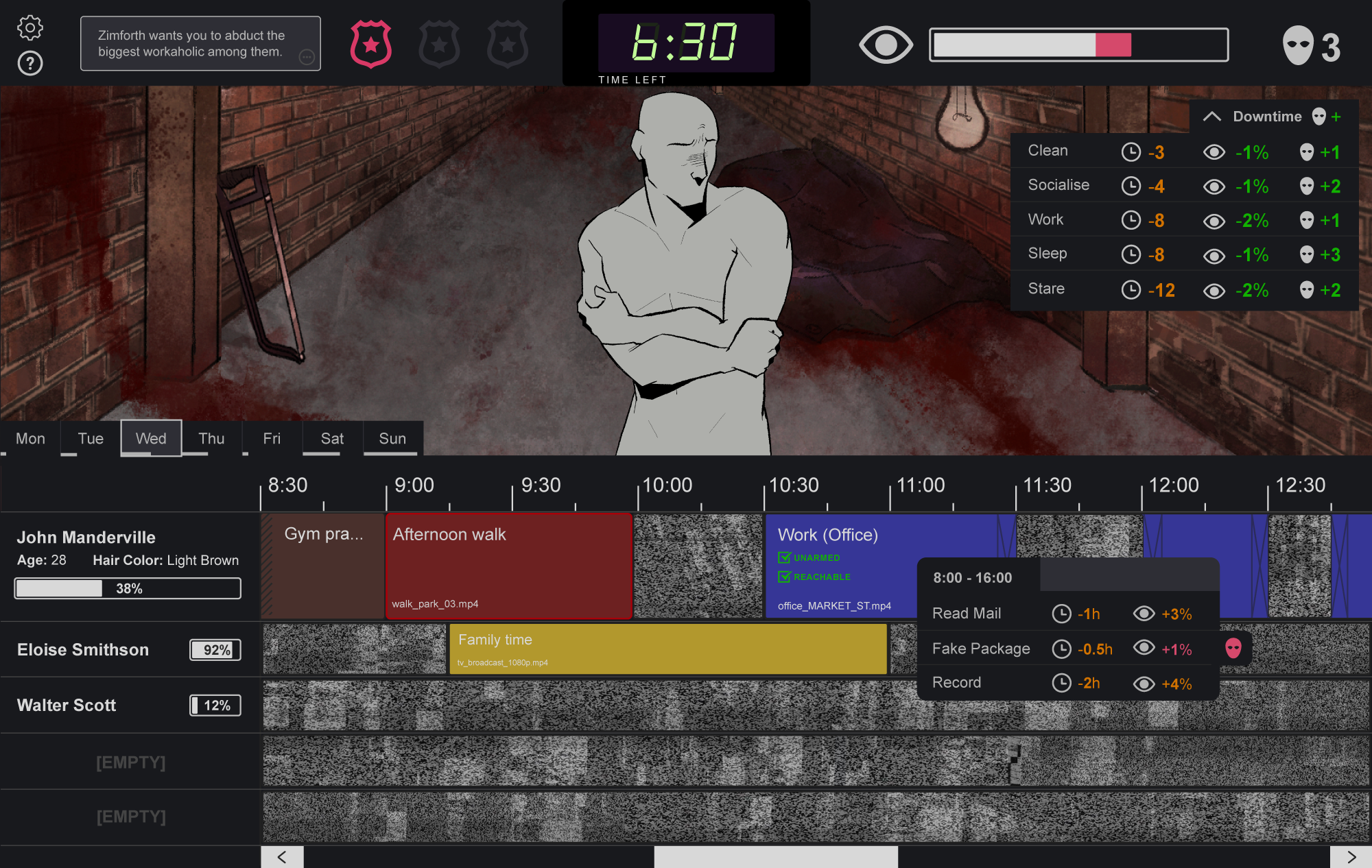 Final interface mockup