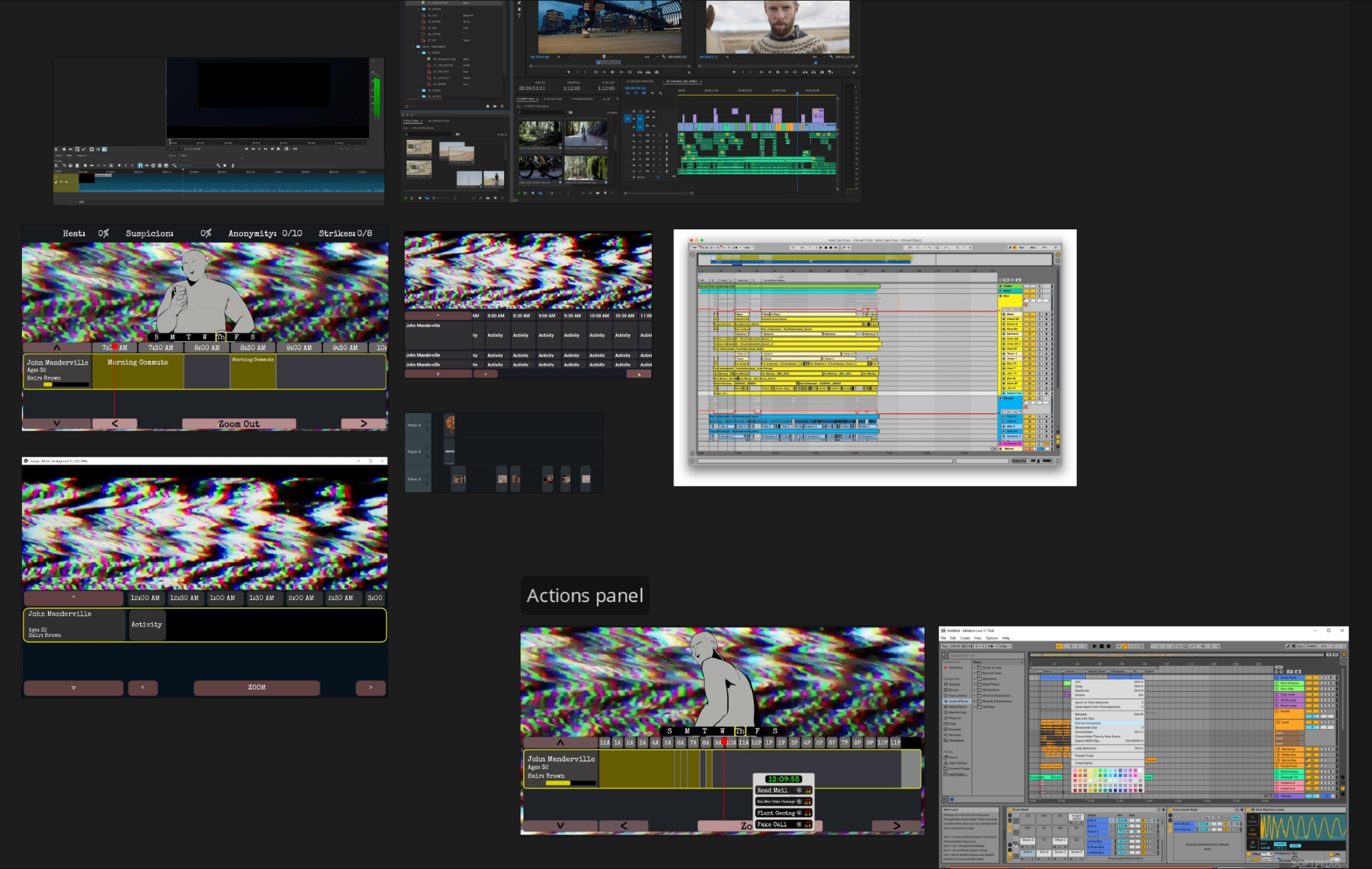 Timeline references and prototype UI