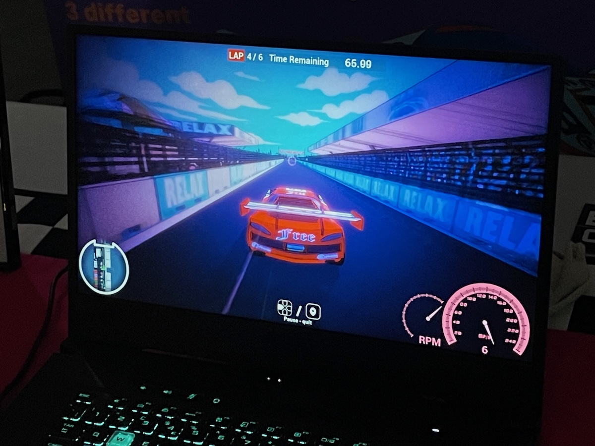 Turbo 16 on a laptop